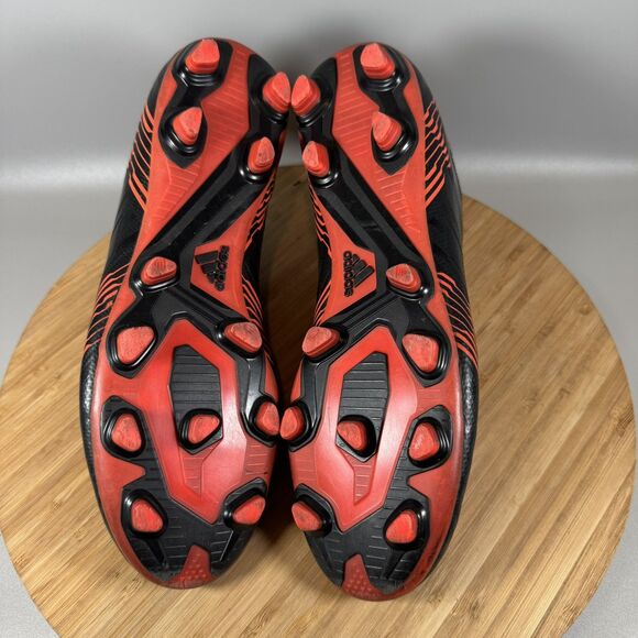 Adidas Men's Nemeziz 17.4 FXG CP9006 Black Solar Red Soccer Cleats Size 7.5 US - Picture 6 of 8